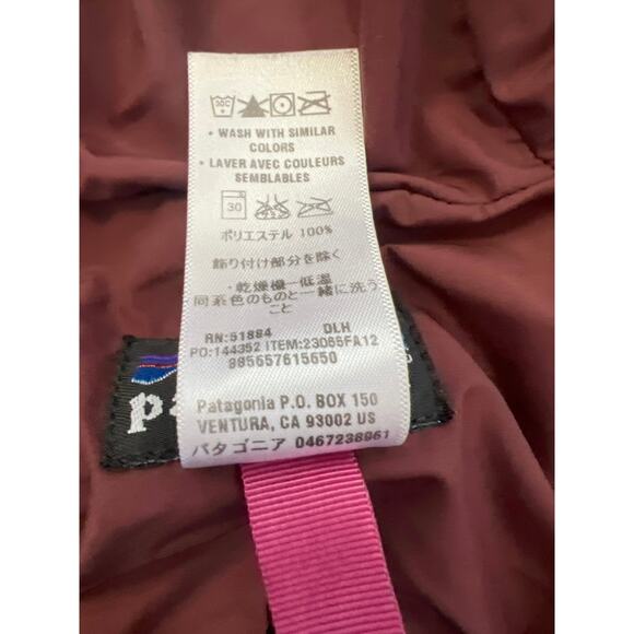 2/$50 DEAL ALERT!! PATAGONIA WOMENS BURGUNDY RETRO X DIAMOND FLEECE SIZE SMALL - Picture 11 of 11